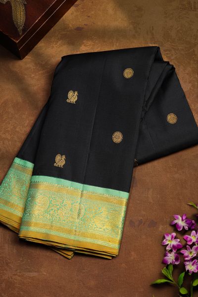 Rudraksha Border Silk Saree